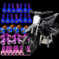 DevMoto RTR Titanium Bolt Kit with various lightweight titanium bolts and fasteners for motorcycle upgrades.
