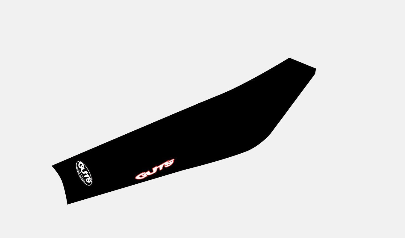 Modded Moto Co Guts Seat Cover for Arctic Leopard seat, featuring durable material and custom design for motorcycle seating.