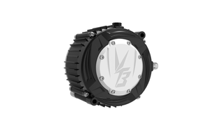 Modded Moto Co Ventus Ryuga 81kW electric motor for automotive applications, shown in a detailed view of the Ultra Bee model.