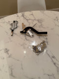 Surgeracingco Surron Ultra Bee Footbrake Kit V3 with metal components and brake lever for electric bike braking system.