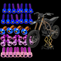 DevMoto Surron Ultra Bee titanium bolt kit with durable, lightweight fasteners for electric bike maintenance and upgrades.