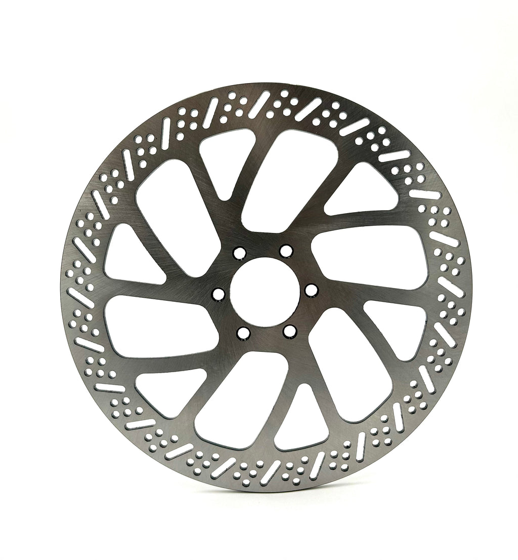 EV Warehouse Ultra Bee Moto Brake Kit replacement 240mm rotor for Surron Light Bee, Talaria, and E-Ride Pro electric bikes.