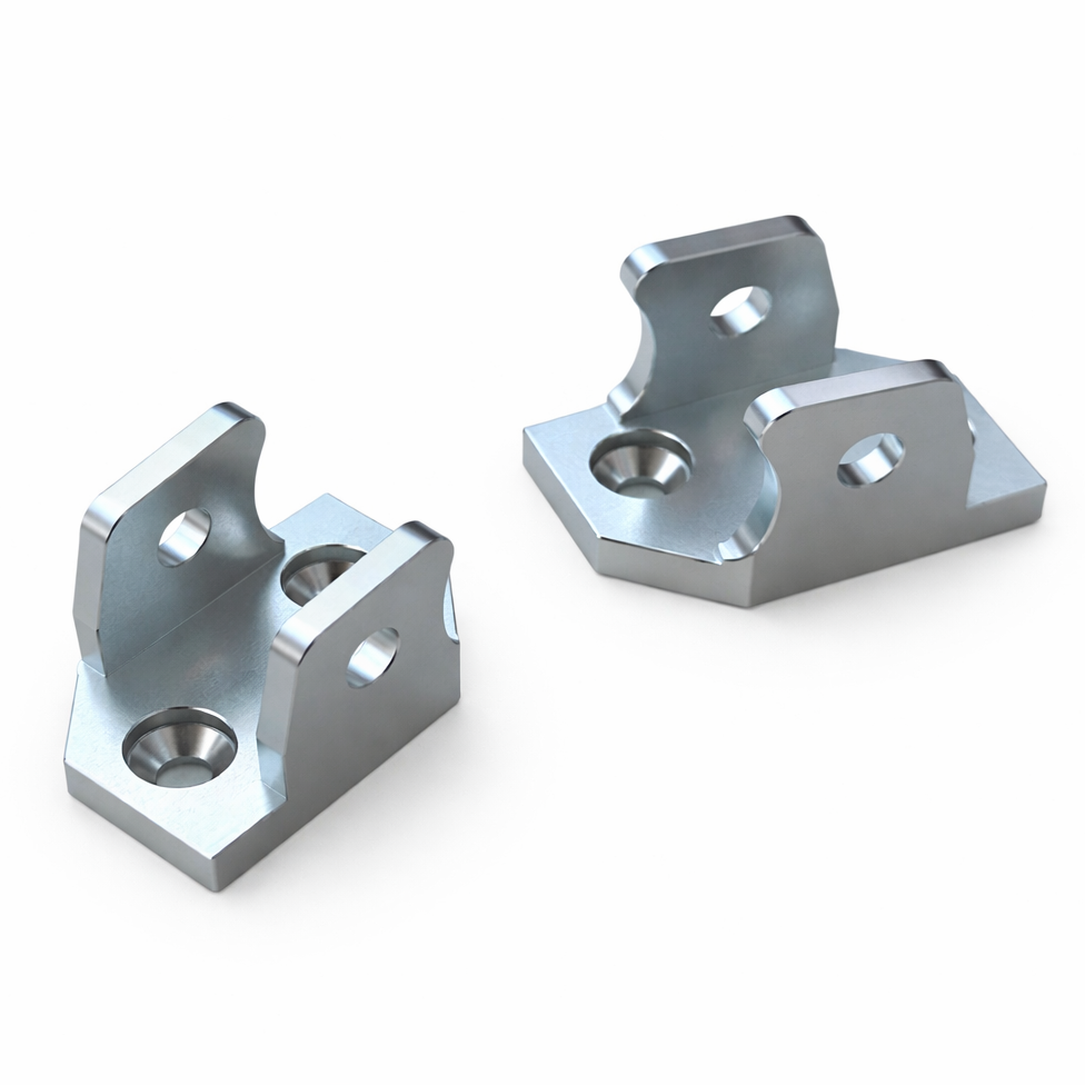 Soleil Supplies Tuttio Soleil 01 upgraded footpegs with peg mounts, featuring durable metal construction and ergonomic design.