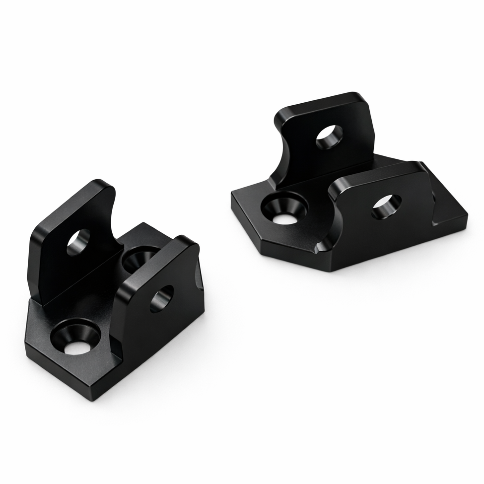 Soleil Supplies Tuttio Soleil 01 upgraded footpegs with peg mounts, designed for durable motorcycle customization and performance.