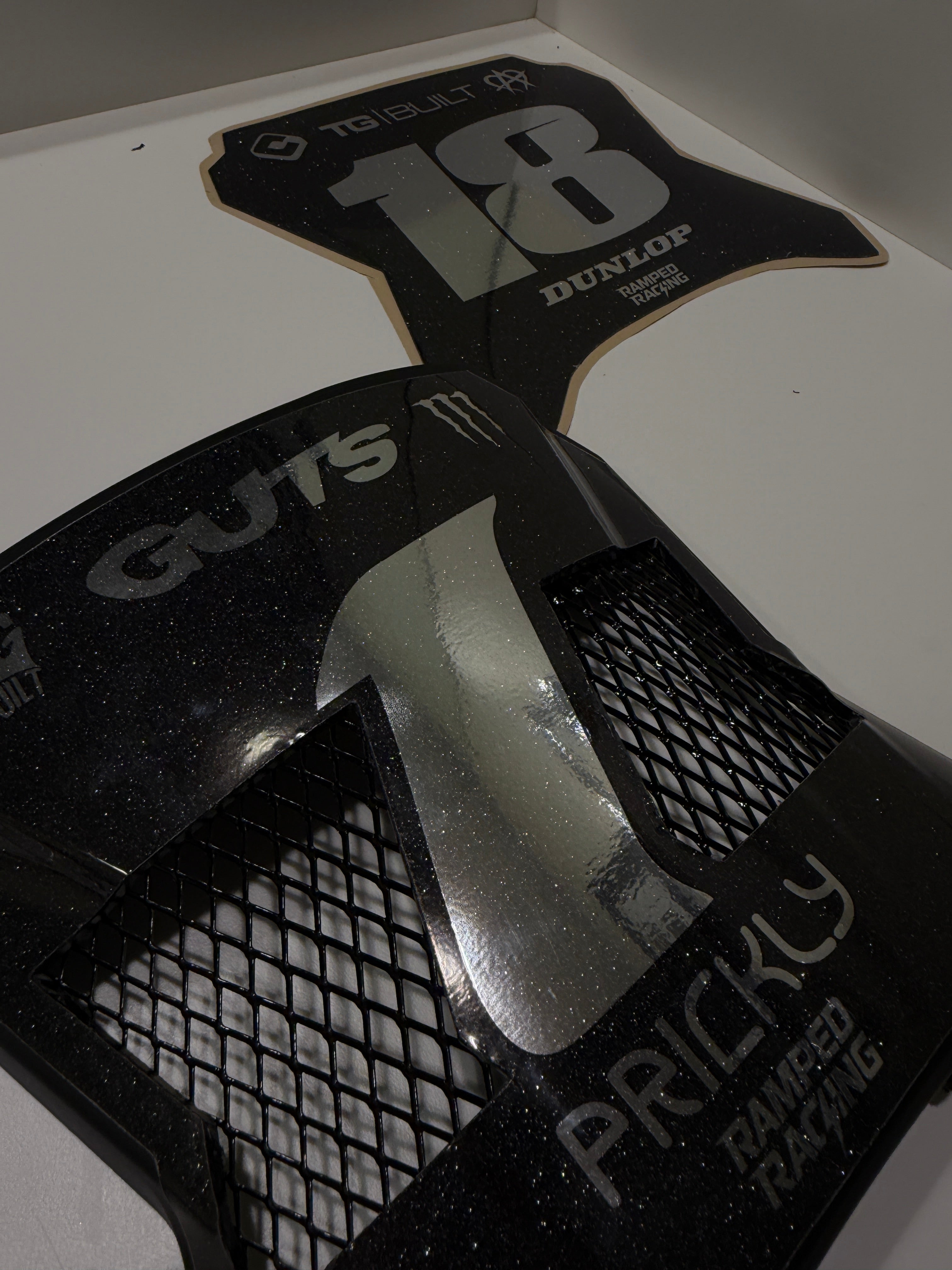 Ramped Racing Worlds 1st Vented Yozma/Strike Plate, pre-made, showcasing durable metal construction with vented design features.