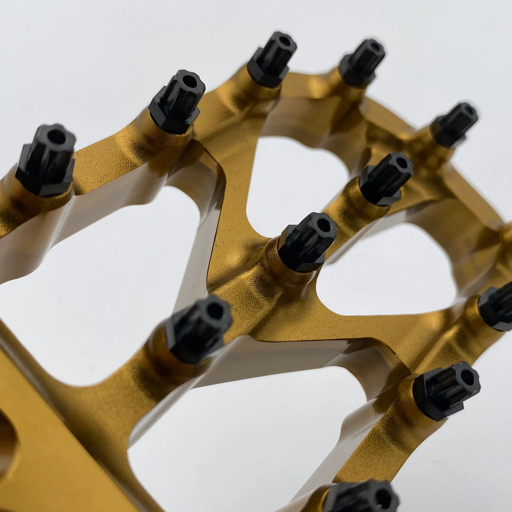 Titanium bolt screws for motorcycle foot pegs, Warp 9 Titanium Elite Foot Peg Screws by Modded Moto Co, with EP-TORX head design.