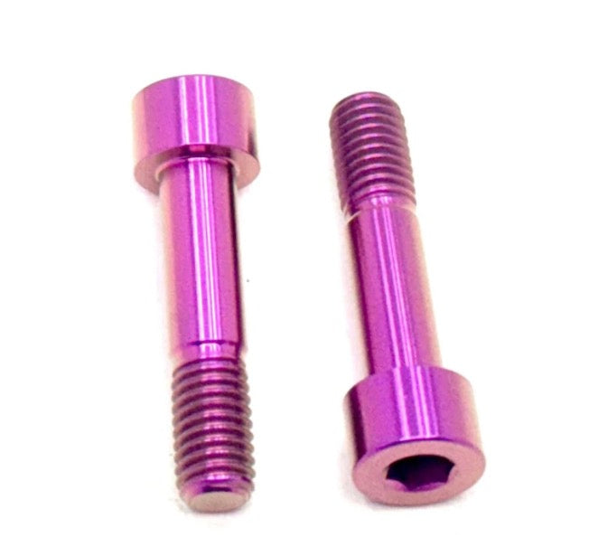 DevMoto All Emoto Foot Lock Motor Titanium Bolts set of 2, durable titanium hardware for E-Moto electric motorcycles.