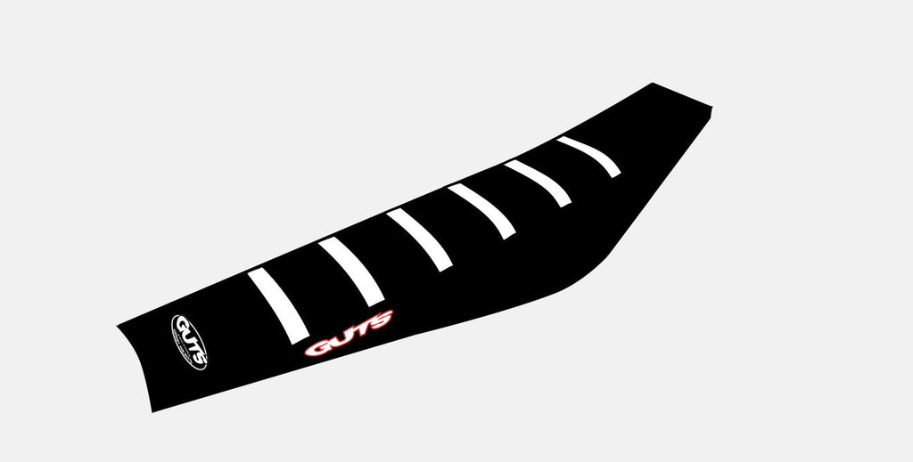 Modded Moto Co Guts Seat Cover for E-Ride Pro bike, showcasing durable, custom-fit motorcycle seat cover with textured design.