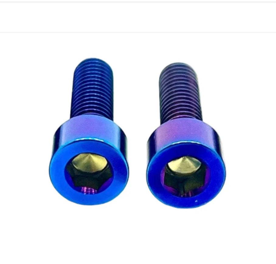 DevMoto Triangle Titanium Bolts set of 2, showing shiny, lightweight titanium bolts with triangular heads on a neutral background.