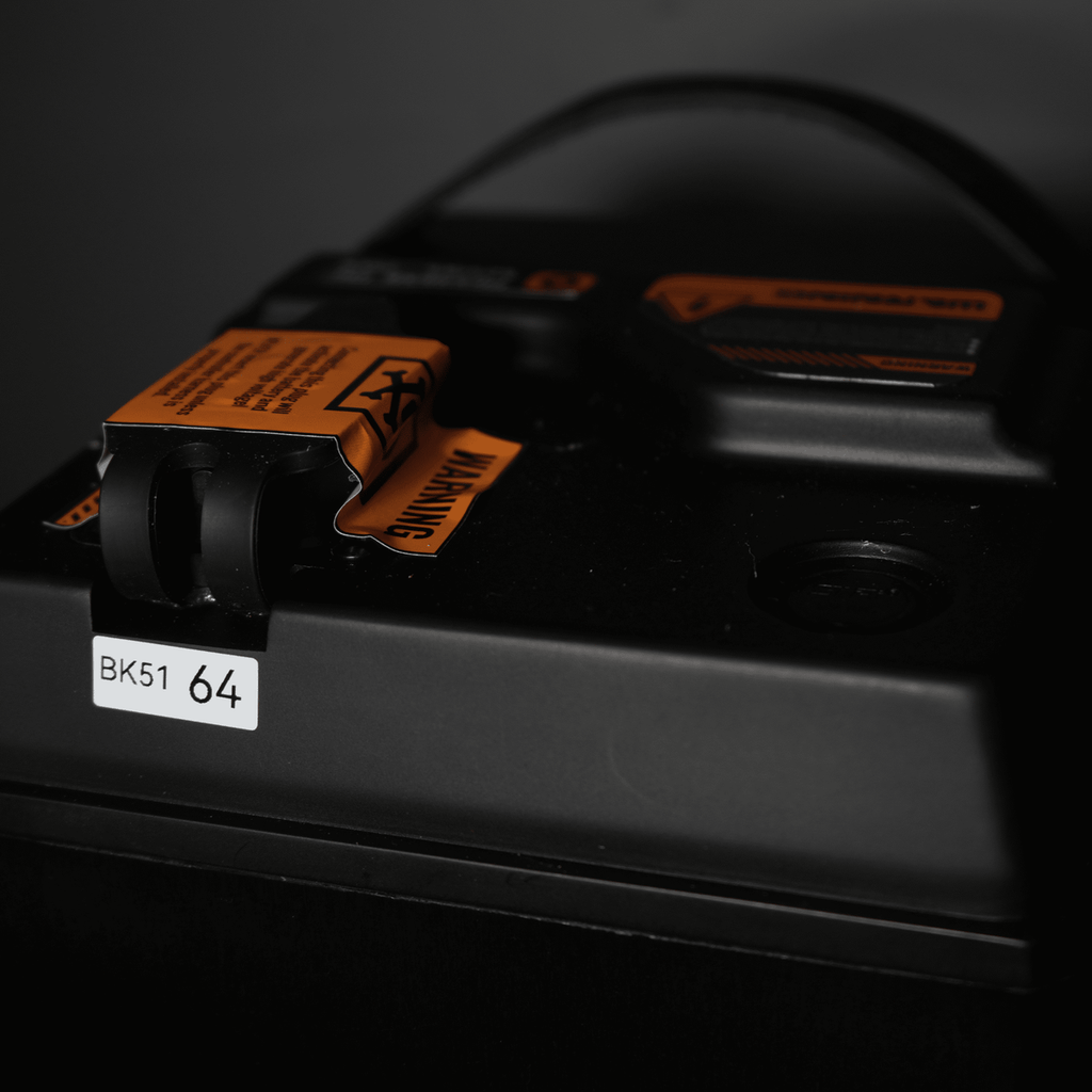 Modded Moto Co Ventus Ultra Bee 96V 56AH battery with black casing and terminal connections for electric vehicle power storage.