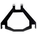 Modded Moto Co EBMX Upgraded Triangle Ultra Bee suspension hardware part showing polished metal and precise craftsmanship.