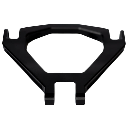 Modded Moto Co EBMX Upgraded Triangle Ultra Bee suspension hardware part, showing detailed metal components and mounting points.