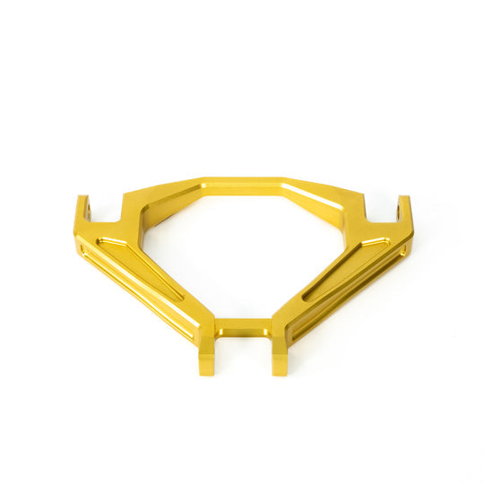 Modded Moto Co EBMX Upgraded Triangle Ultra Bee suspension hardware component on a clean surface.