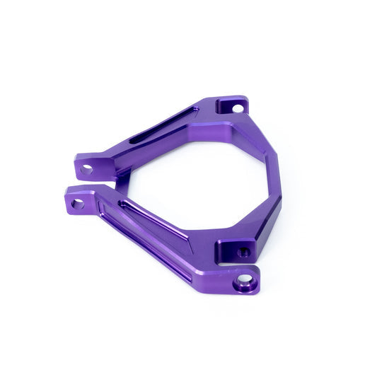 Modded Moto Co EBMX Upgraded Triangle Ultra Bee suspension hardware with sturdy metal components on a clean background.