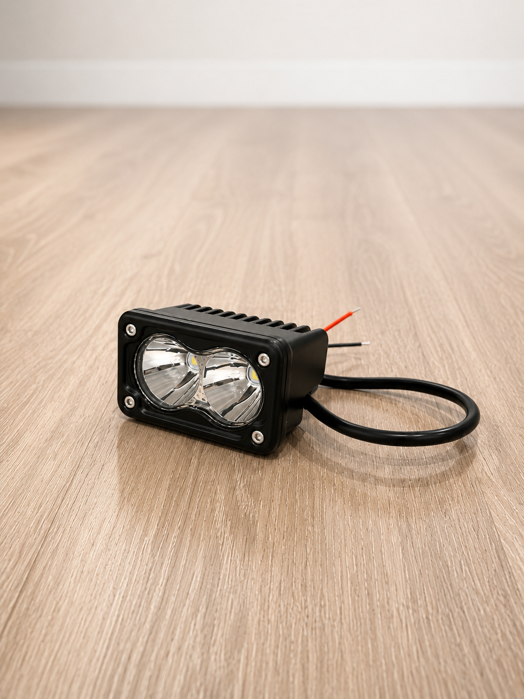 79Bike Baja Light by 79mods mounted on a bicycle, featuring a sleek design and bright LED for improved visibility during rides.