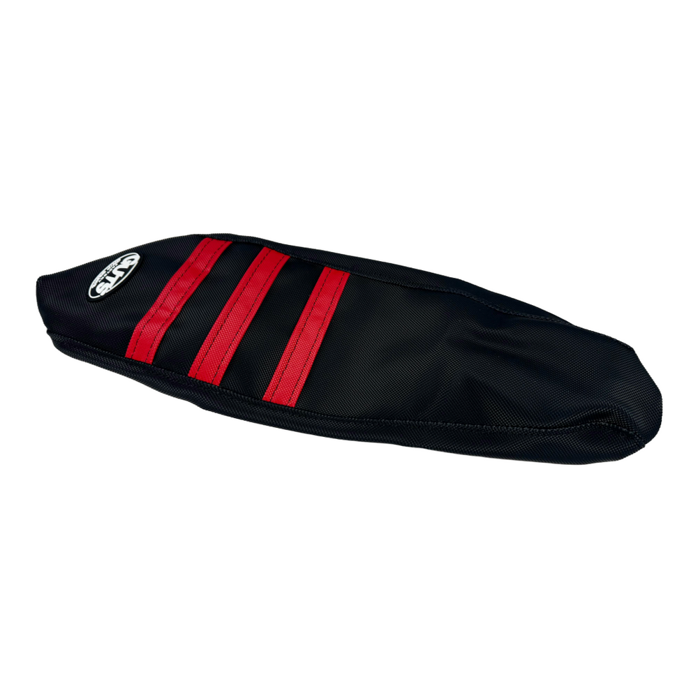 Modded Moto Co Guts Seat Cover for Sur-Ron Light Bee, durable black motorcycle seat cover with textured surface.