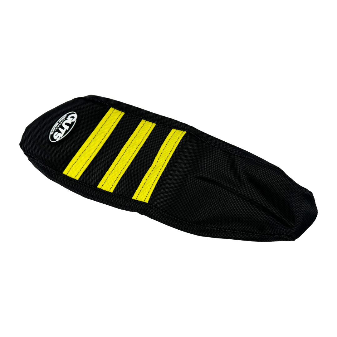 Modded Moto Co Guts Seat Cover for Sur-Ron Ultra Bee electric bike, durable and custom-fit seat protection in black.