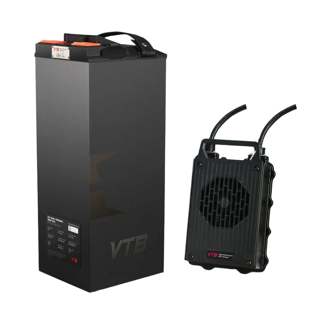 Modded Moto Co Ventus EVO GT Light Bee battery, compact and durable lithium-ion battery for electric vehicles, with visible branding and connectors.