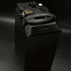 Modded Moto Co Ventus Ultra Bee 72V 65Ah battery with black casing and terminal connections, designed for electric vehicles.
