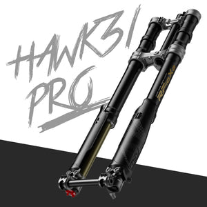 Modded Moto Co RFloXa Hawk31 Pro Fork, high-performance motorcycle front fork with sleek design and advanced suspension features.