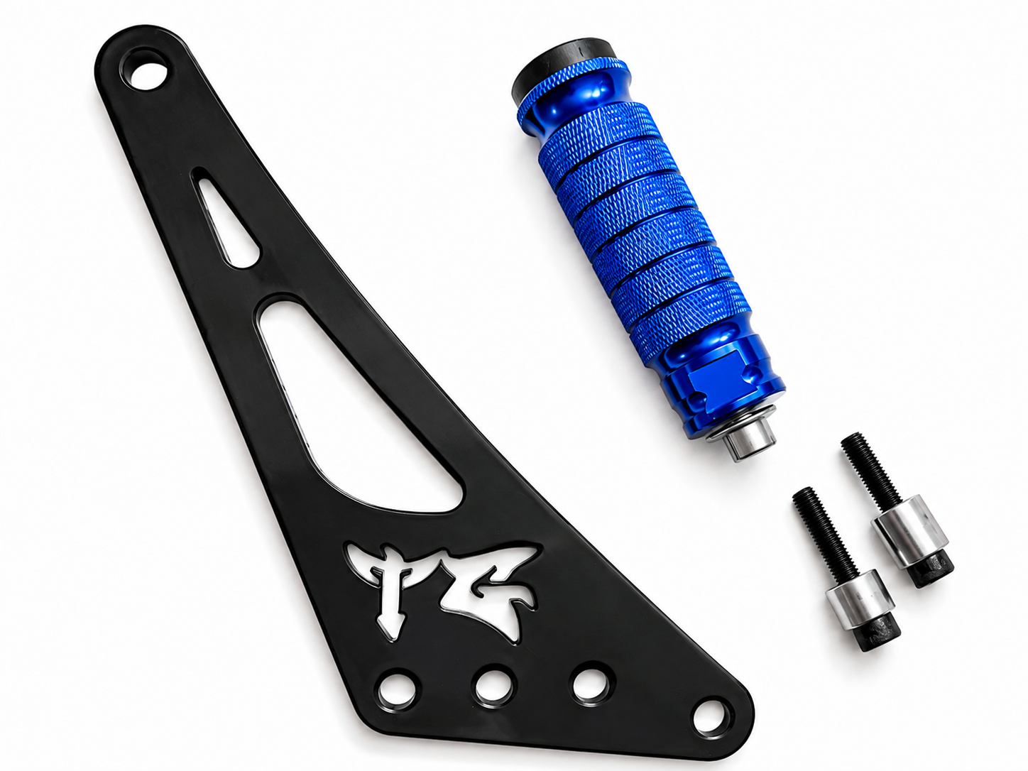 TG Racing Talaria Komodo Shift Lock shown in black with metal components, designed for secure gear shifting in racing vehicles.