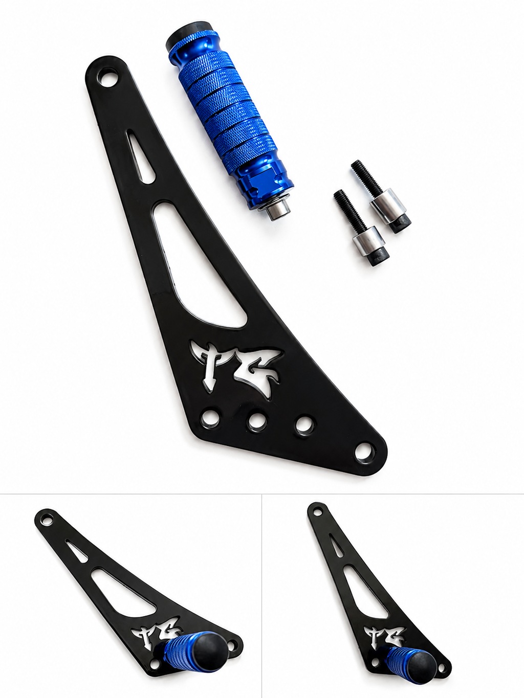 TG Racing Talaria Komodo Shift Lock, automotive gear shift lock with sturdy design and branding, shown in close-up image.