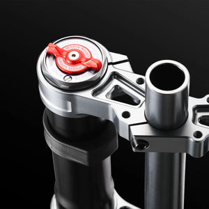 Modded Moto Co RFloXa Hawk31 Pro fork, a high-performance motorcycle fork with sturdy construction and advanced suspension features.