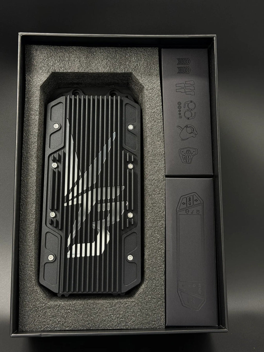 Modded Moto Co Ventus Aetos Pro Controller with ergonomic design and customized buttons, shown in a close-up shot.
