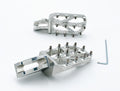 Warp 9 Ultra Bee Elite foot pegs by Modded Moto Co for motorcycle, featuring durable metal construction and non-slip surfaces.