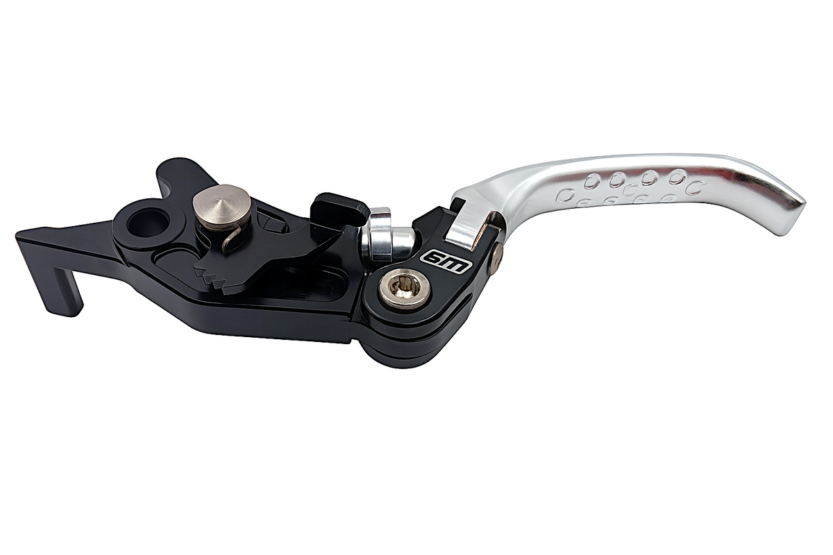 Modded Moto Co Warp 9 Ultra Bee brake lever for motorcycle brake system, featuring sleek design and durable construction.