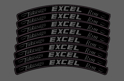 Excel Rim Stickers
