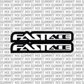 Summit MX Fastace fork tube decal for E-Moto bikes, featuring bold lettering without Fastace icon on a clean background.
