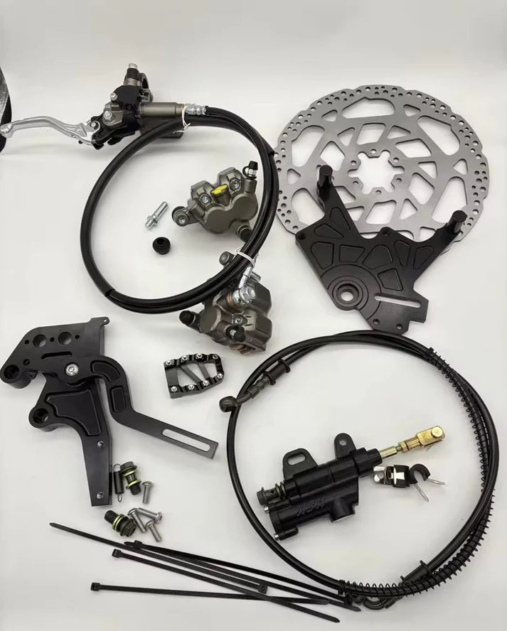 Dual Caliper Moto Footbrake Setup