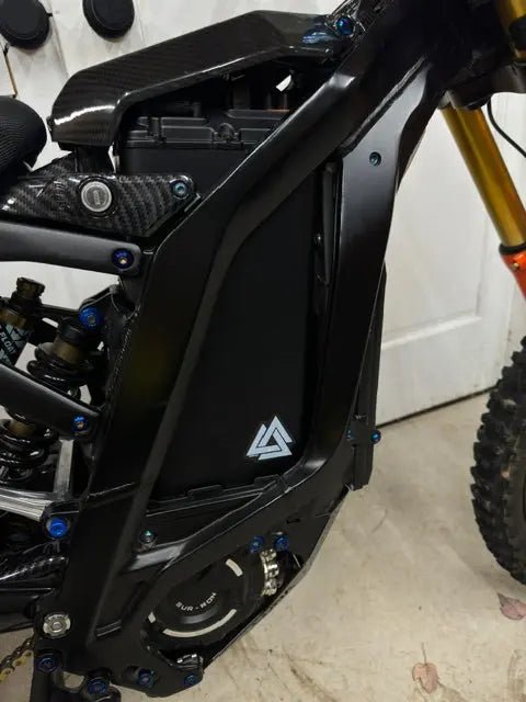 MXwraps 72v E-Bike battery vinyl conversion kit showing a sleek, durable vinyl wrap with detailed graphics for electric bike customization.