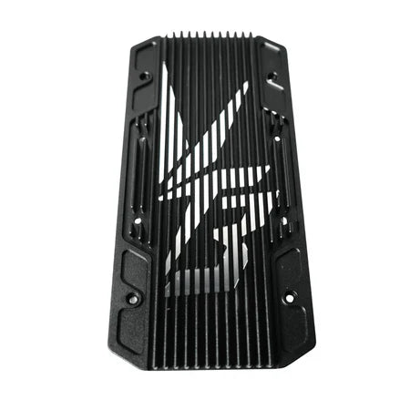 Modded Moto Co Ventus Aetos heatsink accessory with sleek metallic fins for cooling and heat dissipation.