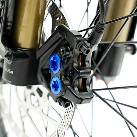 Modded Moto Co Ventus One Plus bike with sleek design and black frame, ready for riding.